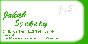 jakab szekely business card